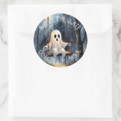 Spook Play Bewaar De Datum Ronde Sticker (Tas)
