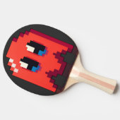spook red pixel art fanart PacMan Tafeltennisbatje (Zijkant)