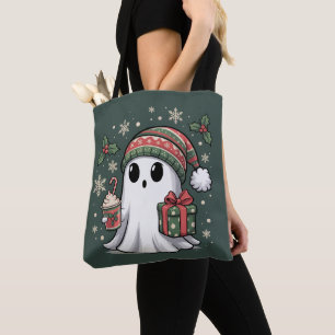 Spook Santa Kerst Vakantie Kerstmis Halloween Spoo Tote Bag