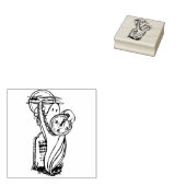 Spook schakelen uw illustratie art stempel (Gestempeld)