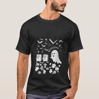 Spook Schrikken Boeken Halloween Leraar Halloween T-shirt