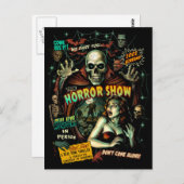 Spook Show Horror Retro Briefkaart (Voorkant / Achterkant)
