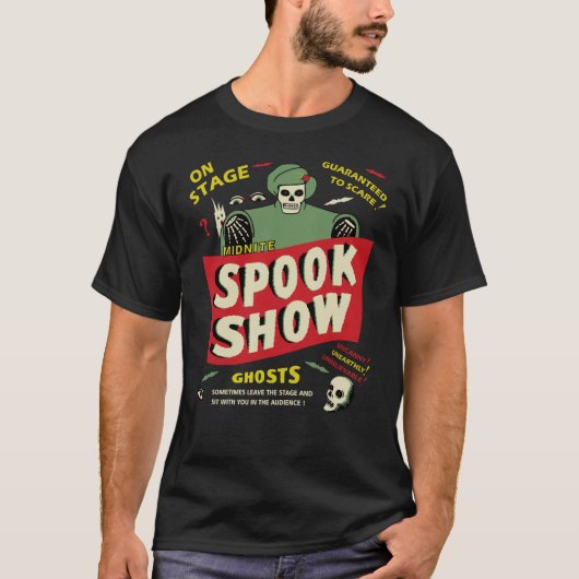 Spook Show Poster Donkere T-shirt (Voorkant)