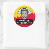  Spook Show Poster - "Verpleegkundigen in opkomst" Ronde Sticker (Tas)