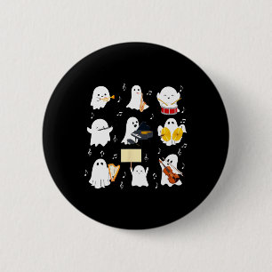 Spook spelen Muziekinstrumenten Halloween Muziek Ronde Button 5,7 Cm