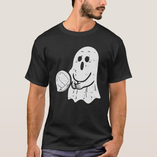 Spook spelen Volleybal Grappig Halloween Kostuum T-shirt (Voorkant)