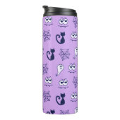 Spook, spinnenwebben en zwarte katten Paarse Thermosbeker (Geroteerd rechts)