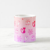 Spook, Spinnenwebben en Zwarte Katten Rainbow Pink Koffiemok (Center)