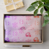 Spook, Spinnenwebben en Zwarte Katten Rainbow Pink Tissuepapier (Geschenk)