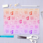 Spook, Spinnenwebben en Zwarte Katten Rainbow Pink Tissuepapier (Craft)