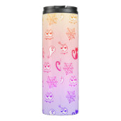 Spook, Spinnenwebben en Zwarte Katten Regenboog Thermosbeker (Achterkant)