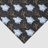 Spook, spinnenwebben & kandelabra Halloween gotisc Tissuepapier (Detail)