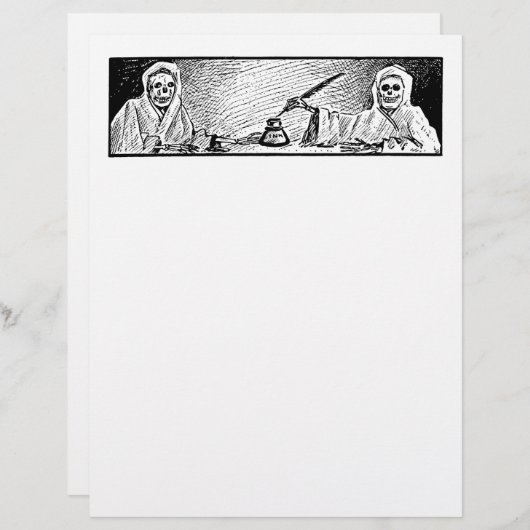 Spook Stationery - 1906  Halloween Afbeelding! (Voorkant / Achterkant)