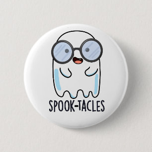 Spook-tacles Grappige Geest Grappen Ronde Button 5,7 Cm