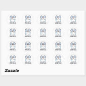 Spook-tacles Grappige Geest Grappen Ronde Sticker (Vel)