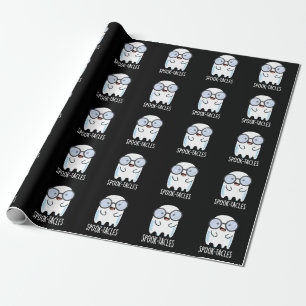 Spook-tacles Grappige Geest Grappenmaker Donkere A Cadeaupapier