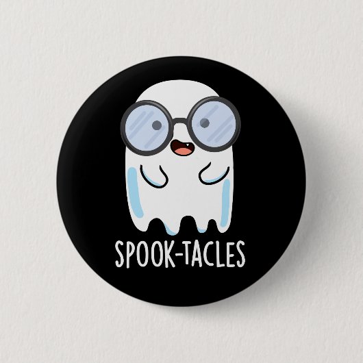 Spook-tacles Grappige Geest Grappenmaker Donkere A Ronde Button 5,7 Cm (Voorkant)