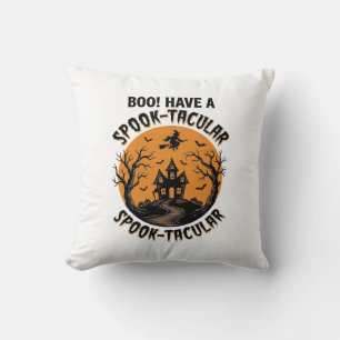 Spook-Taculair Halloween Spokenhuis Vintage T-shir Kussen