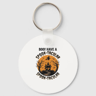 Spook-Taculair Halloween Spokenhuis Vintage T-shir Sleutelhanger