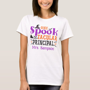 "Spook" taculair Principal Spooky Halloween Theme T-shirt