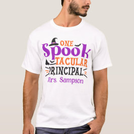 "Spook" taculair Principal Spooky Halloween Theme T-shirt