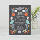 Spook-taculaire uitnodiging van Halloween Party (Staand voorkant)