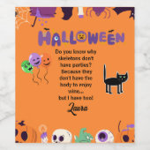 Spook-tacular Custom Wine Labels for Halloween! Wijn Etiket (Enkel label)