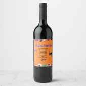 Spook-tacular Custom Wine Labels for Halloween! Wijn Etiket (Voorkant)