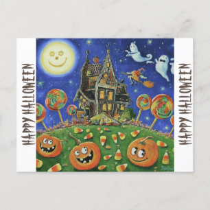 Spook-tacular Fun Awaits: Doe mee aan het Hallowee Briefkaart