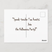 Spook-tacular Fun Awaits: Doe mee aan het Hallowee Briefkaart (Achterkant)