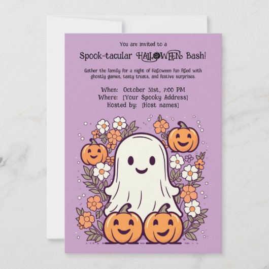 Spook-tacular HALLOWEEN Bash! Kaart (Voorkant)