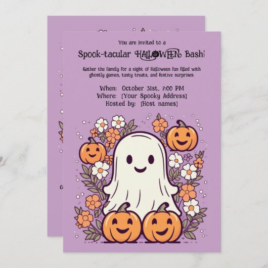 Spook-tacular HALLOWEEN Bash! Kaart (Voorkant / Achterkant)