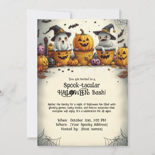 Spook-tacular HALLOWEEN Bash! Kaart (Voorkant)