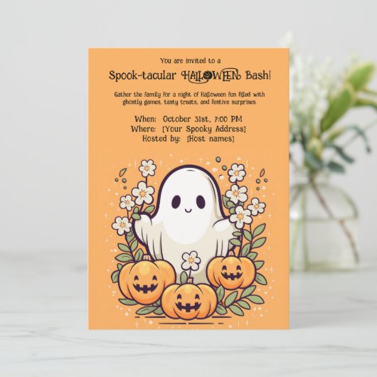Spook-tacular HALLOWEEN Bash! Kaart (Staand voorkant)