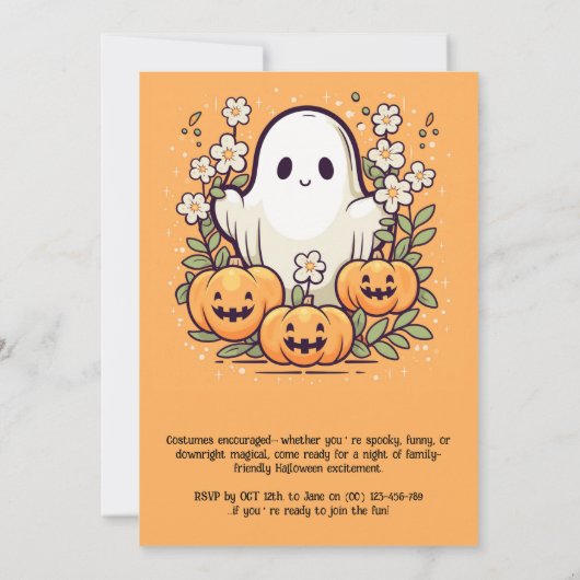 Spook-tacular HALLOWEEN Bash! Kaart (Achterkant)