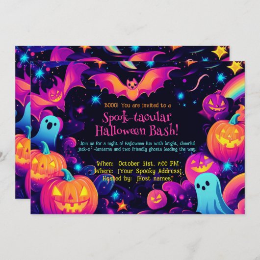 🎃Spook-tacular Halloween Bash! Kaart (Voorkant / Achterkant)