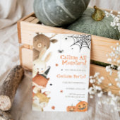 Spook-tacular Halloween verjaardagsuitnodiging Kaart