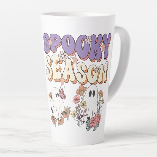 Spook-tacular Savings on Halloween Gear! Latte Mok (Rechterhoek)
