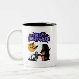 Spook-tacular Savings on Halloween Gear! Tweekleurige Koffiemok