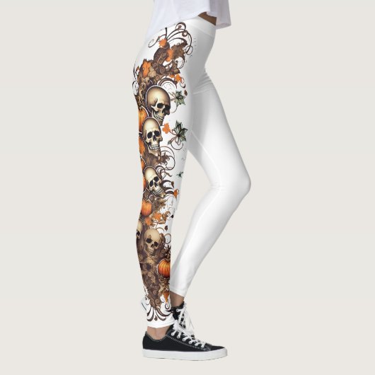 🎃 Spook-tacular Skull Leggings! 🎃 Leggings (Rechts)