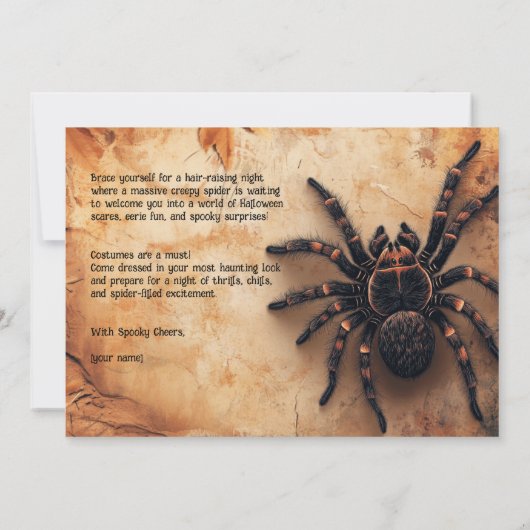 Spook-tacular Spider HALLOWEEN Bash! Kaart (Achterkant)