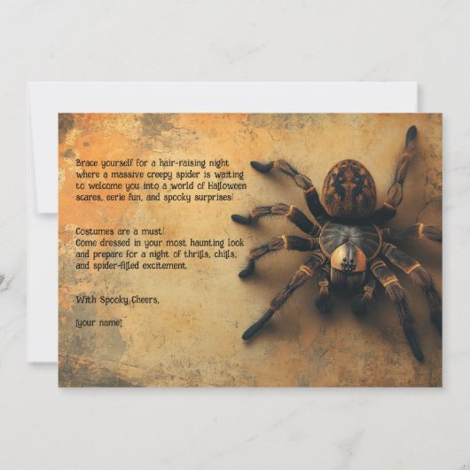 Spook-tacular Spider HALLOWEEN Bash! Kaart (Achterkant)