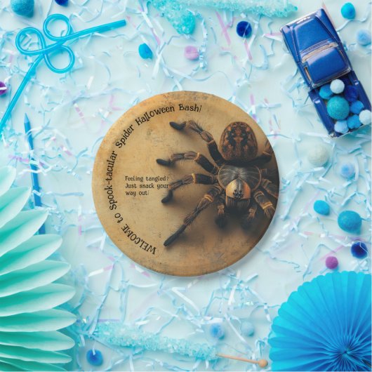 Spook-tacular Spider HALLOWEEN Bash! Papieren Bordje (Feest)