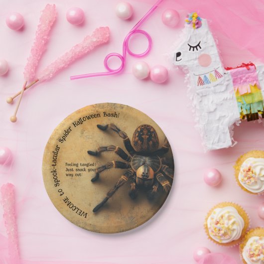 Spook-tacular Spider HALLOWEEN Bash! Papieren Bordje (Feest)
