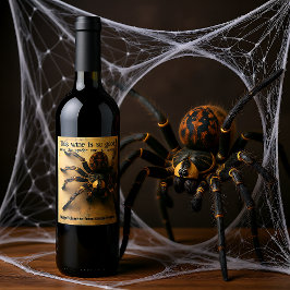 Spook-tacular Spider HALLOWEEN Bash! Wijn Etiket