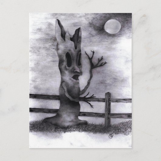 "Spook Tree" blanco binnen Briefkaart (Voorkant)