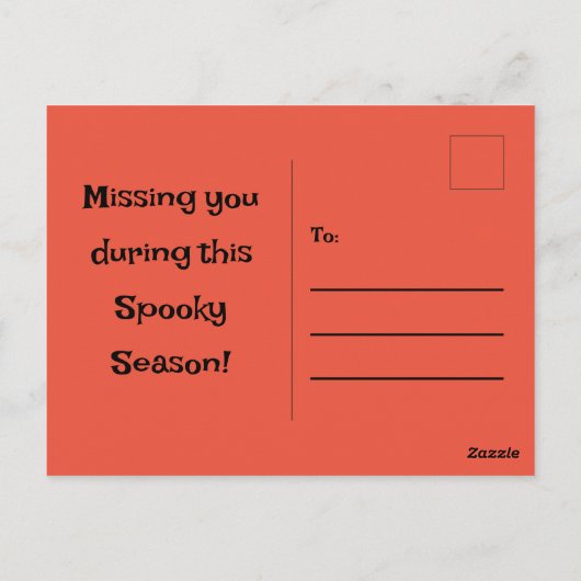 "Spook Tree" Briefkaart (Achterkant)