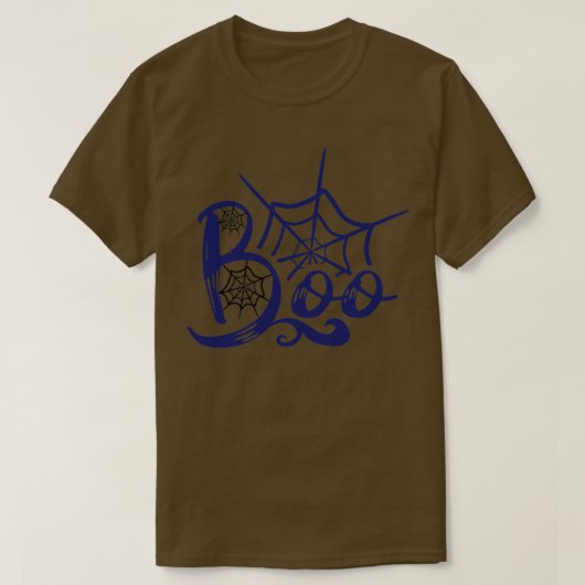 " spook van afkeuring boe blue spiderx27s nest " t-shirt (Design voorkant)