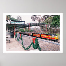 Spook van de Miniatuur Trein Poster