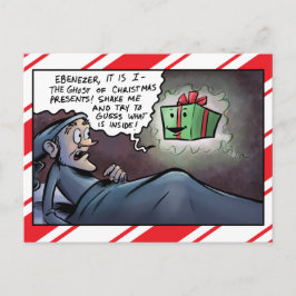 Spook van de Vrek van de Cadeaus van Kerstmis Feestdagenkaart